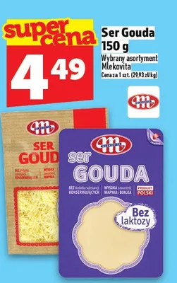 Ser Gouda bez laktozy promocja w TOPAZ