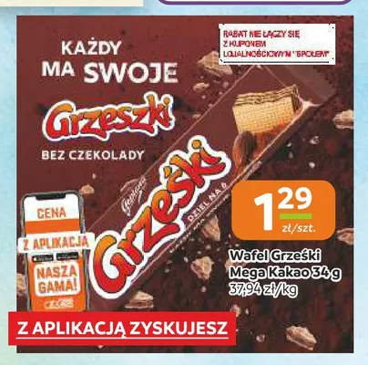 Wafel Grześki Mega Kakao promocja w Społem Częstochowa