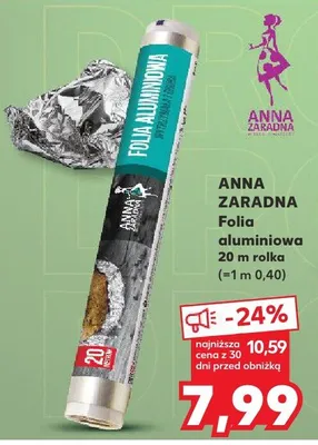 Folia aluminiowa Anna Zaradna 20m rolka promocja w Kaufland