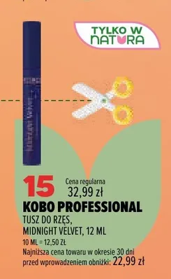 Tusz do rzęs Kobo Professional Midnight Velvet promocja w Drogerie Natura