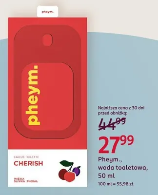 Woda toaletowa Cherish promocja w Rossmann