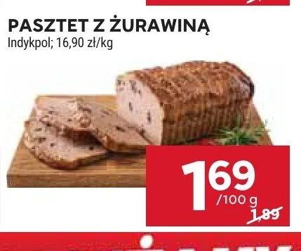 Pasztet z żurawiną Indykpol promocja w Stokrotka