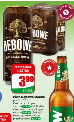 Piwo Lew Pils promocja w Dino