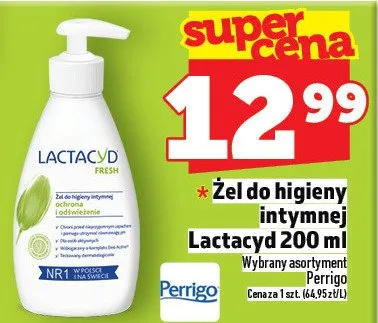 Żel do higieny intymnej Lactacyd 200 ml promocja w TOPAZ