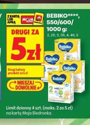 Mleko modyfikowane Bebiko 2 promocja w Biedronka