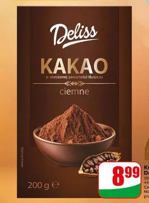 Kakao ciemne Deliss promocja w Dino
