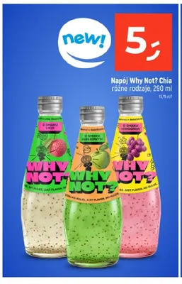 Napój Why Not? Chia o smaku liczi promocja w Dealz