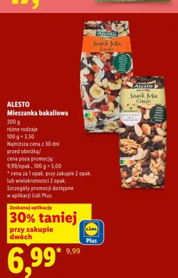 Mieszanka bakaliowa Alesto Selection Snack Mix Exotic promocja w Lidl