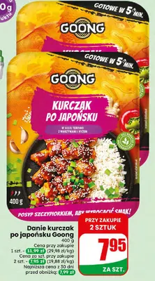 Danie kurczak po japońsku Goong promocja w Dino