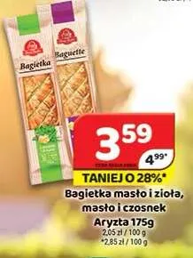 Bagietka masło i czosnek Aryzta promocja w Delfin