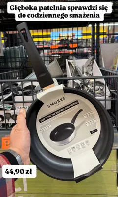 Patelnia głęboka z powłoką nieprzywierającą promocja w Biedronka