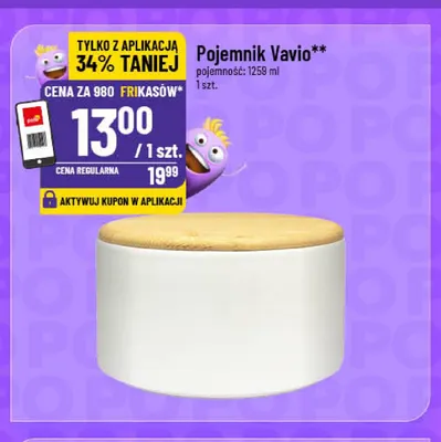 Pojemnik Vavio 1259 ml promocja w POLOmarket