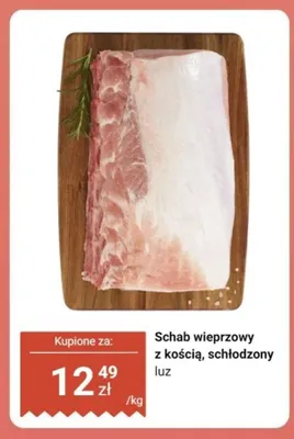 Schab wieprzowy z kością schłodzony luz promocja w Dino