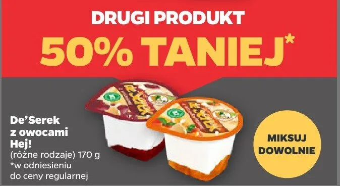 De'serek z owocami neli promocja w Netto