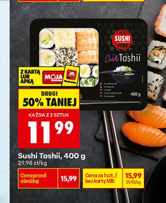 Sushi Toshii promocja w Biedronka