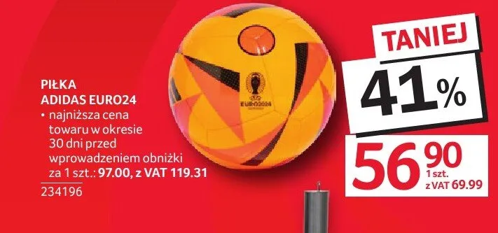 Piłka Adidas Euro24 promocja w Selgros