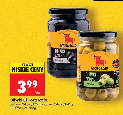 Oliwki zielone drylowane promocja w Biedronka