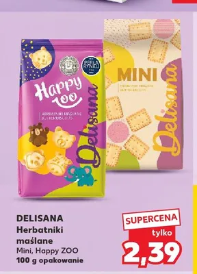 Herbatniki maślane Delisana Mini promocja w Kaufland