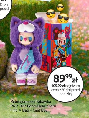Kolekcjonerska zabawka POP TOP Rebel Bear z serii Find A Bag - Cool Boy promocja w Empik