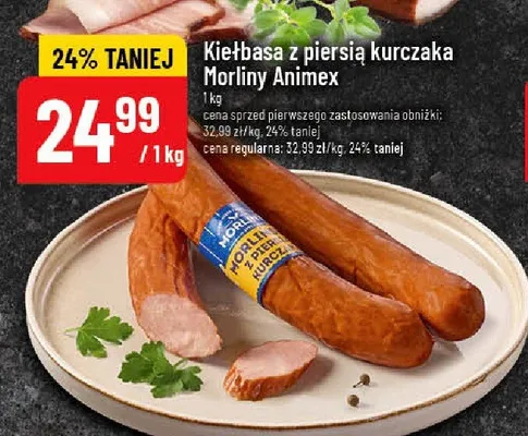Kiełbasa z piersią kurczaka promocja w POLOmarket