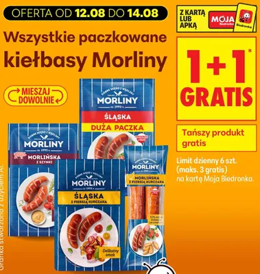 Kiełbasa Morlińska z szynki Morliny promocja w Biedronka