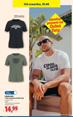 T-shirt z bawełny na Dzień Taty LIVERGY promocja w Lidl
