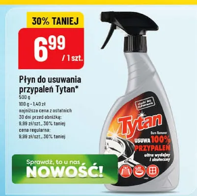Płyn do usuwania przypaleń Tytan promocja w POLOmarket