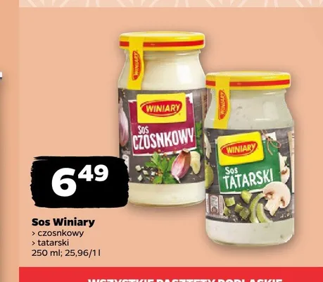 Sos Winiary czosnkowy promocja w Netto
