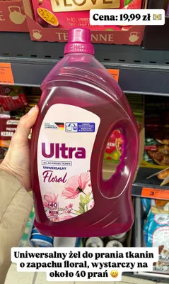 Żel do prania tkanin uniwersalny Floral promocja w Biedronka