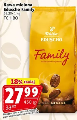 Kawa mielona Eduscho Family promocja w Prim Market