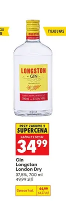 Gin Longston London Dry promocja w Biedronka