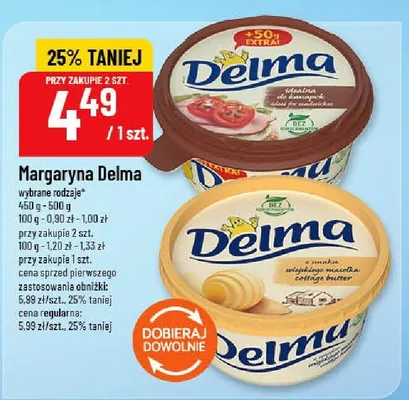 Margaryna Delma promocja w POLOmarket