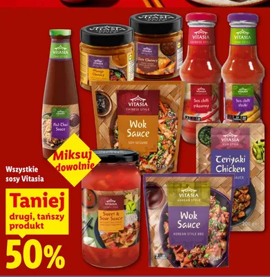 Sos Date Chutney Vitasia promocja w Lidl
