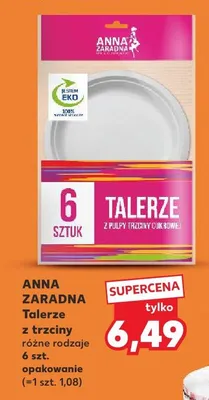 Talerze z trzciny Anna Zaradna promocja w Kaufland