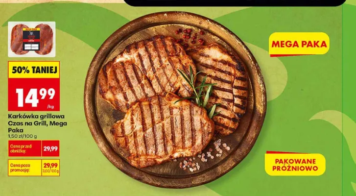 Karkówka grillowa Czas na Grill Mega Paka promocja w Biedronka