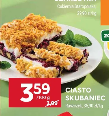 Ciasto Skubaniec Raszczyk promocja w Stokrotka