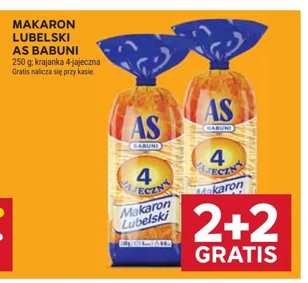 Makaron Lubelski As Babuni krajanka 4-jajeczna promocja w Stokrotka