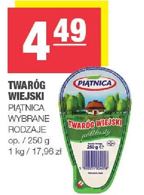 Twaróg wiejski wybrane rodzaje promocja w SPAR