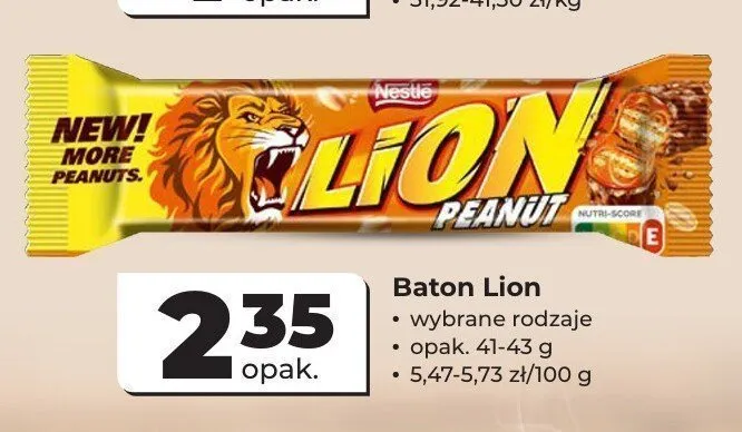 Baton Lion Peanut promocja w Odido