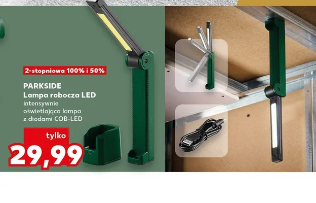 Lampa robocza LED Parkside promocja w Kaufland
