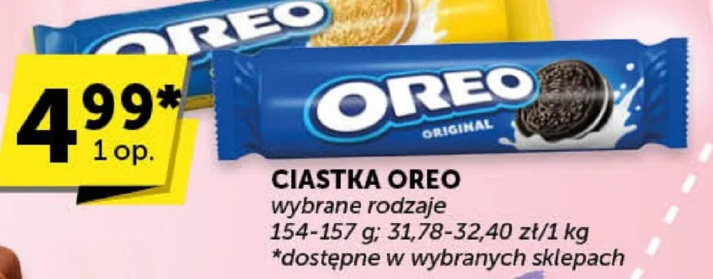 Ciastka OREO wybrane rodzaje promocja w Euro Sklep