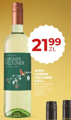 Wino białe wytrawne Grüner Veltliner promocja w Duży Ben