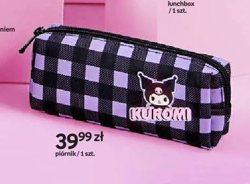 Piórnik Kuromi fioletowy w kratkę promocja w Empik