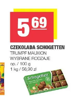 Czekolada Schogetten promocja w SPAR