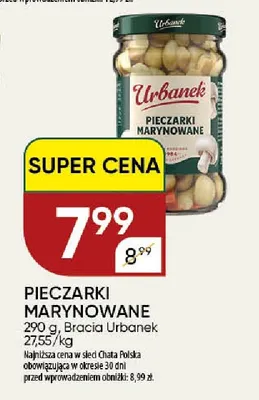 Pieczarki marynowane Urbanek promocja w Chata Polska