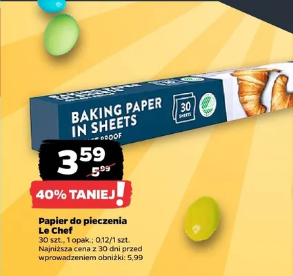 Papier do pieczenia Le Chef promocja w Netto