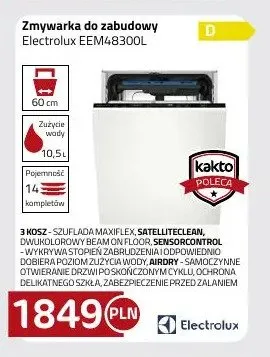 Zmywarka do zabudowy Electrolux EEM48300l promocja w kakto.pl
