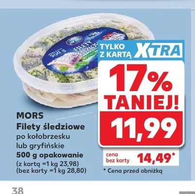 Filety śledziowe gryfińskie Mors promocja w Kaufland