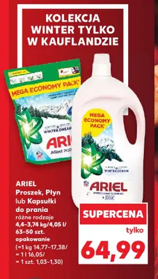 Kapsułki do prania Ariel promocja w Kaufland
