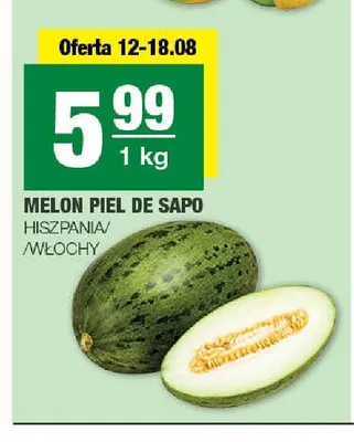 Melon piel de sapo Hiszpania Włochy promocja w SPAR